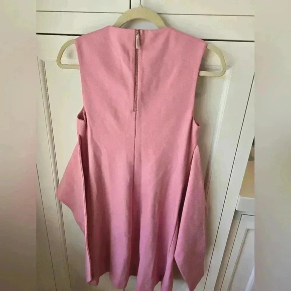 COPY - NWT $229 Ted Baker Papron Tie Front Dress-Pink-(Ted Baker Size 1) - Picture 8 of 13